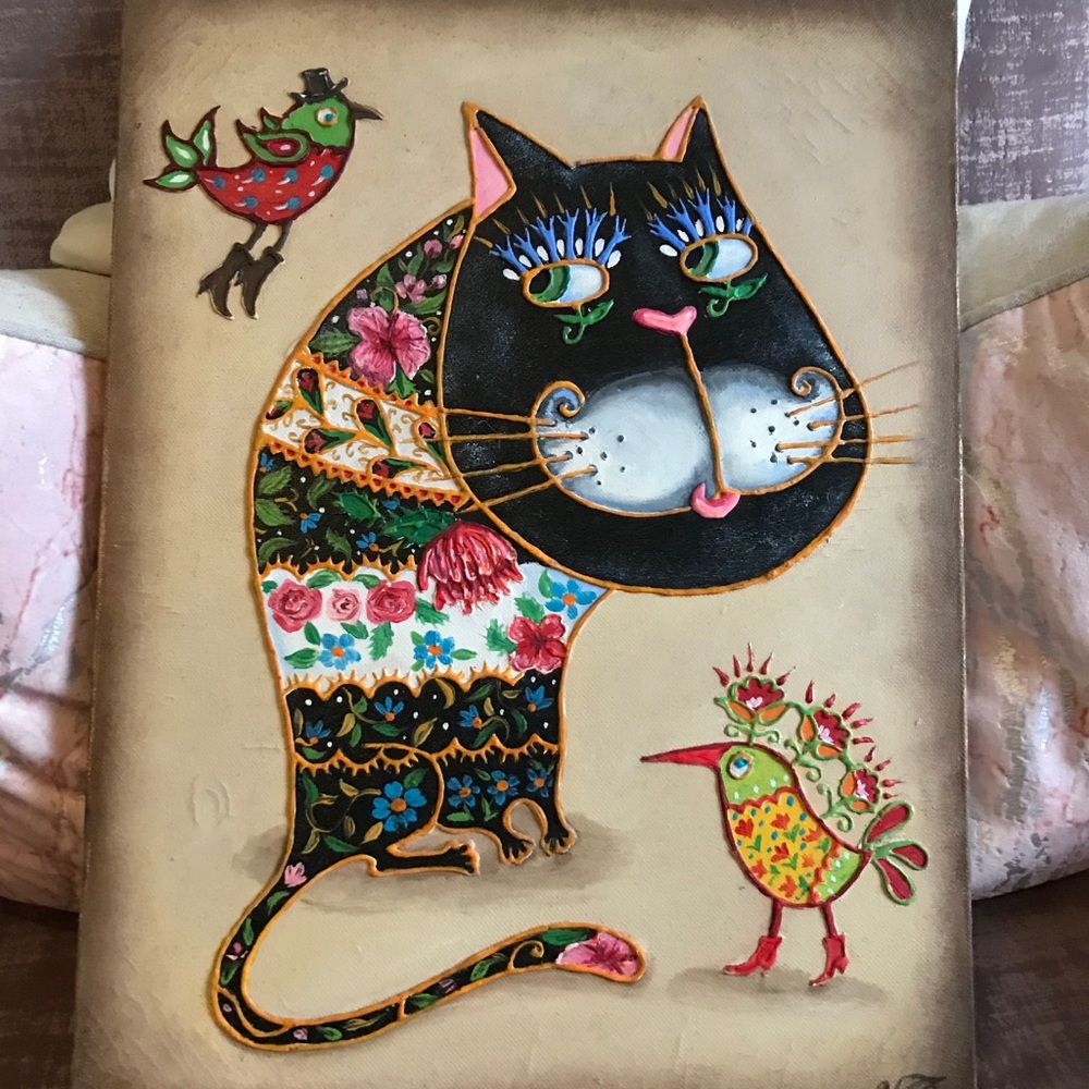 Original Ukrainian folk art painting
